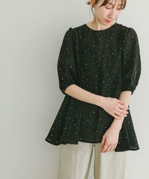 URBAN RESEARCH ITEMS / アーバンリサーチ アイテムズ シャツ・ブラウス | ラメストーンシアーブラウス | 詳細16