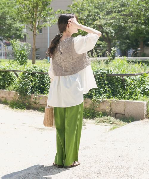 URBAN RESEARCH ITEMS / アーバンリサーチ アイテムズ その他パンツ | 『Sサイズあり』『洗濯可』リネンレーヨンワイドパンツ | 詳細4