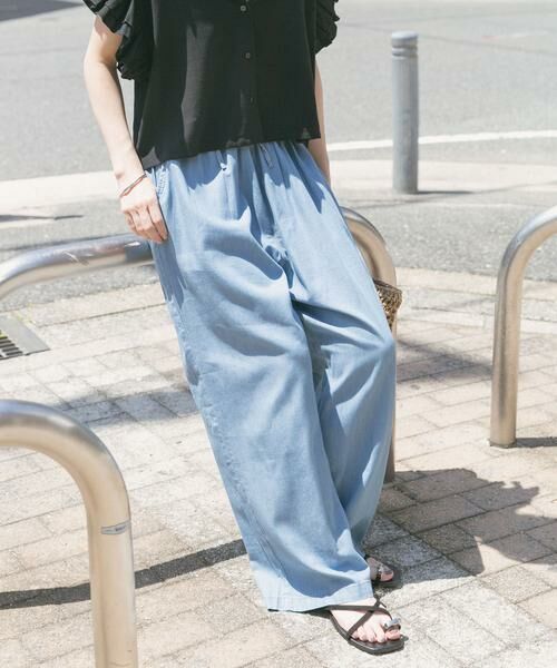 URBAN RESEARCH ITEMS / アーバンリサーチ アイテムズ デニムパンツ | レーヨンデニムワイドパンツ | 詳細1