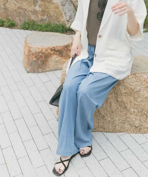 URBAN RESEARCH ITEMS / アーバンリサーチ アイテムズ デニムパンツ | レーヨンデニムワイドパンツ | 詳細9