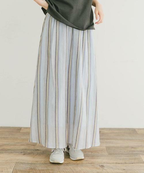 URBAN RESEARCH ITEMS / アーバンリサーチ アイテムズ スカート | マルチストライプギャザースカート | 詳細1