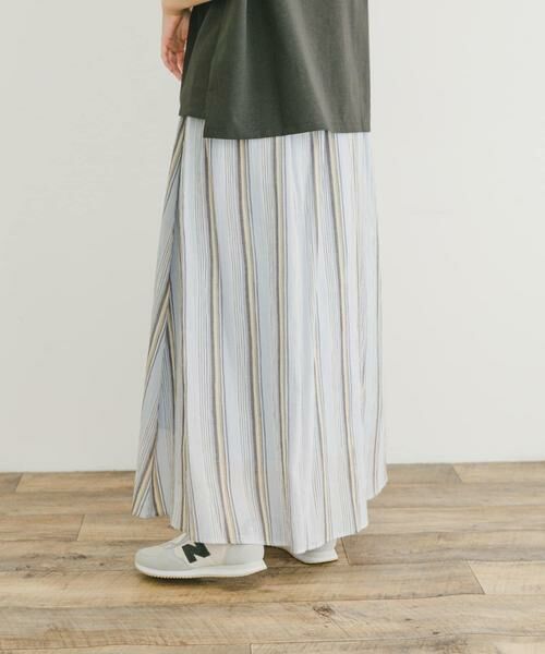 URBAN RESEARCH ITEMS / アーバンリサーチ アイテムズ スカート | マルチストライプギャザースカート | 詳細2