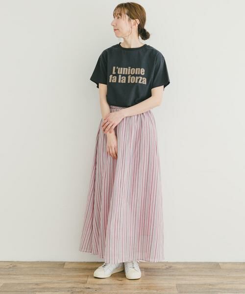 URBAN RESEARCH ITEMS / アーバンリサーチ アイテムズ スカート | マルチストライプギャザースカート | 詳細13