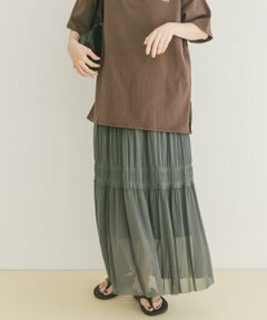 URBAN RESEARCH ITEMS / アーバンリサーチ アイテムズ スカート | チュールシャーリングスカート