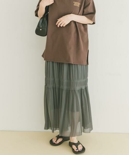 URBAN RESEARCH ITEMS / アーバンリサーチ アイテムズ スカート | チュールシャーリングスカート | 詳細13