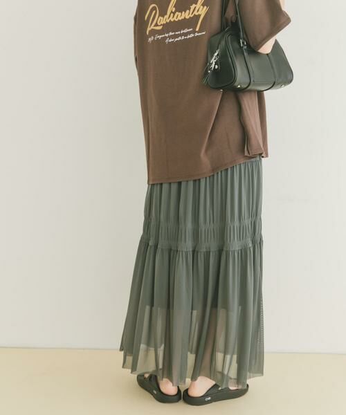 URBAN RESEARCH ITEMS / アーバンリサーチ アイテムズ スカート | チュールシャーリングスカート | 詳細14