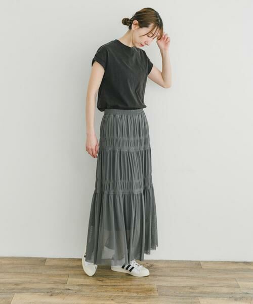 URBAN RESEARCH ITEMS / アーバンリサーチ アイテムズ スカート | チュールシャーリングスカート | 詳細17