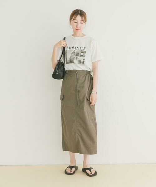 URBAN RESEARCH ITEMS / アーバンリサーチ アイテムズ スカート | ナイロンカーゴタイトスカート | 詳細2