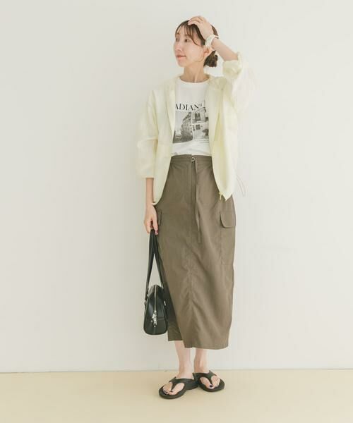 URBAN RESEARCH ITEMS / アーバンリサーチ アイテムズ スカート | ナイロンカーゴタイトスカート | 詳細6