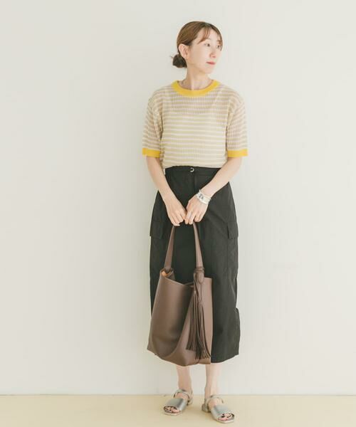 URBAN RESEARCH ITEMS / アーバンリサーチ アイテムズ スカート | ナイロンカーゴタイトスカート | 詳細14