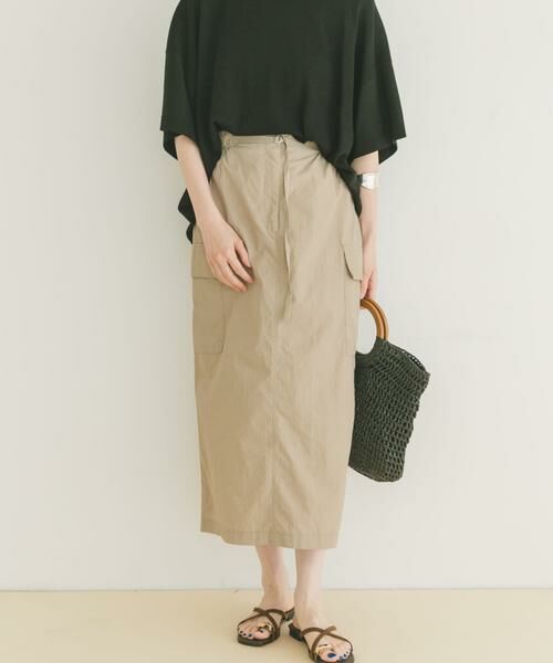 URBAN RESEARCH ITEMS / アーバンリサーチ アイテムズ スカート | ナイロンカーゴタイトスカート | 詳細18