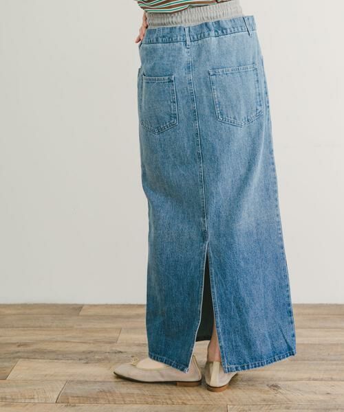 URBAN RESEARCH ITEMS / アーバンリサーチ アイテムズ スカート | ダブルウエストデニムスカート | 詳細3