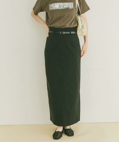 URBAN RESEARCH ITEMS / アーバンリサーチ アイテムズ スカート | ベルト付きストレッチスカート