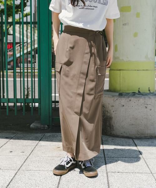 URBAN RESEARCH ITEMS / アーバンリサーチ アイテムズ スカート | ラップカーゴスカート | 詳細1