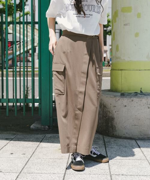 URBAN RESEARCH ITEMS / アーバンリサーチ アイテムズ スカート | ラップカーゴスカート | 詳細2