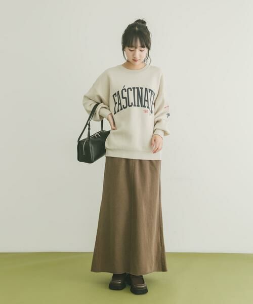 URBAN RESEARCH ITEMS / アーバンリサーチ アイテムズ スカート | ピグメントスウェットロングスカート | 詳細3