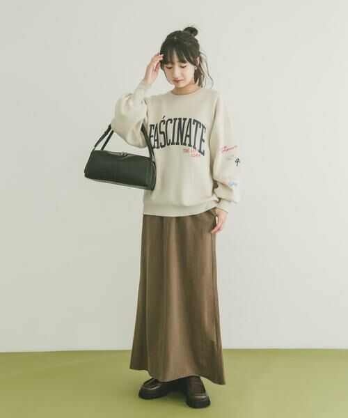 URBAN RESEARCH ITEMS / アーバンリサーチ アイテムズ スカート | ピグメントスウェットロングスカート | 詳細4