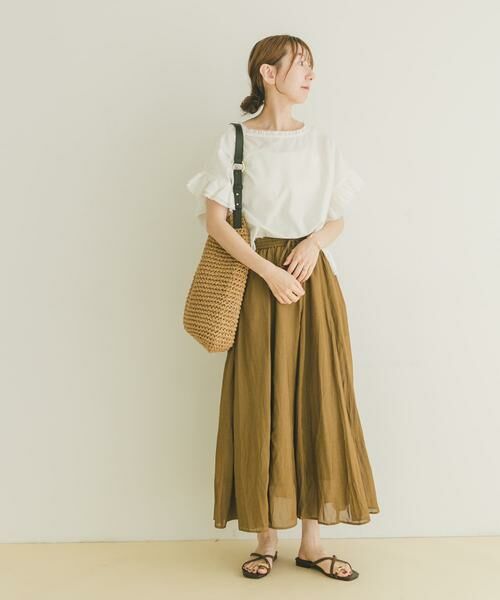 URBAN RESEARCH ITEMS / アーバンリサーチ アイテムズ スカート | シアーフレアスカート | 詳細12