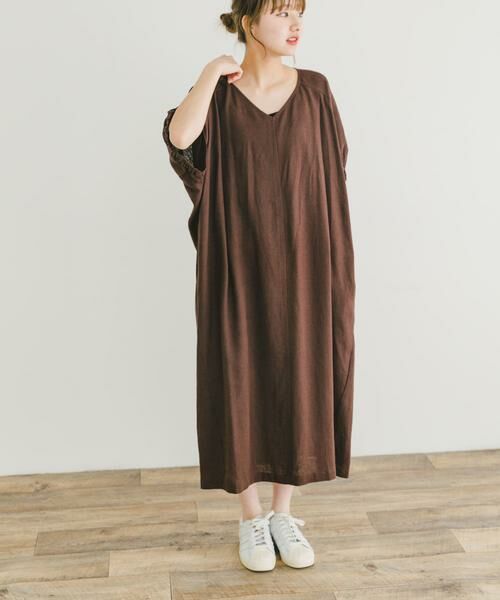 URBAN RESEARCH ITEMS / アーバンリサーチ アイテムズ ワンピース | リネンレーヨンドルマンワンピース | 詳細2