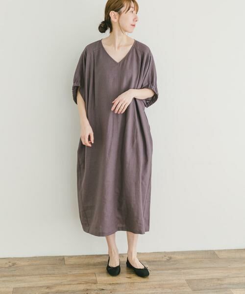 URBAN RESEARCH ITEMS / アーバンリサーチ アイテムズ ワンピース | リネンレーヨンドルマンワンピース | 詳細9
