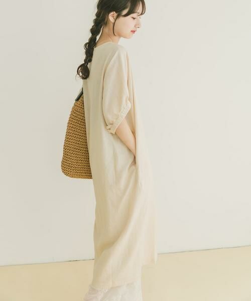 URBAN RESEARCH ITEMS / アーバンリサーチ アイテムズ ワンピース | リネンレーヨンドルマンワンピース | 詳細15