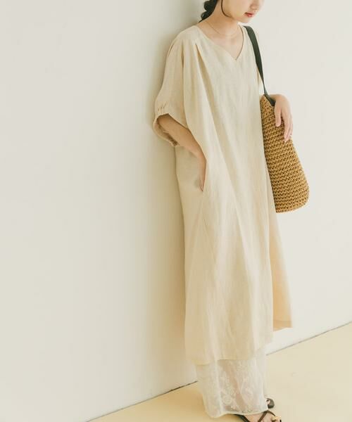 URBAN RESEARCH ITEMS / アーバンリサーチ アイテムズ ワンピース | リネンレーヨンドルマンワンピース | 詳細16