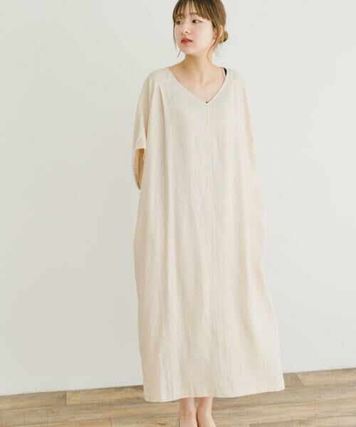 URBAN RESEARCH ITEMS / アーバンリサーチ アイテムズ ワンピース | リネンレーヨンドルマンワンピース | 詳細20