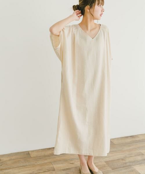 URBAN RESEARCH ITEMS / アーバンリサーチ アイテムズ ワンピース | リネンレーヨンドルマンワンピース | 詳細22
