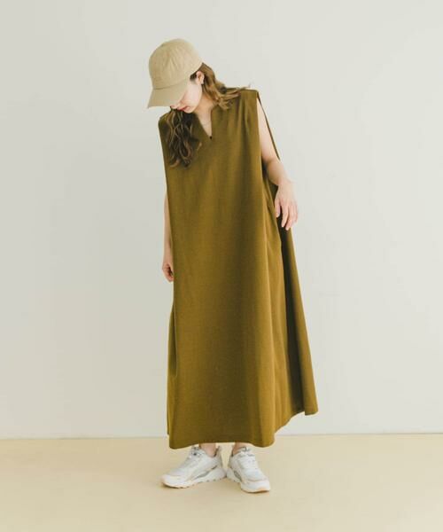 URBAN RESEARCH ITEMS / アーバンリサーチ アイテムズ ワンピース | カットミラノノースリワンピース | 詳細4