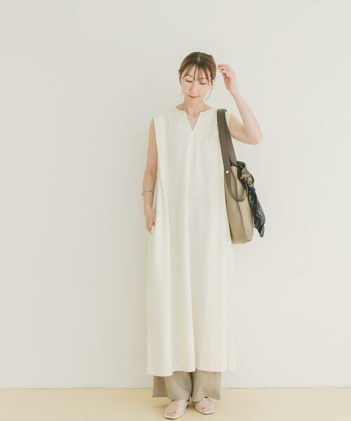 URBAN RESEARCH ITEMS / アーバンリサーチ アイテムズ ワンピース | カットミラノノースリワンピース | 詳細13
