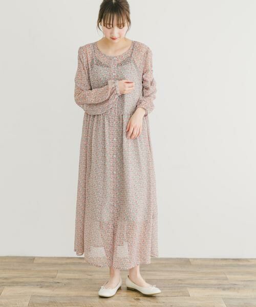 URBAN RESEARCH ITEMS / アーバンリサーチ アイテムズ ワンピース | フラワープリントシフォンワンピース | 詳細2