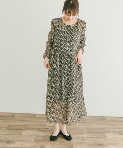 URBAN RESEARCH ITEMS / アーバンリサーチ アイテムズ ワンピース | フラワープリントシフォンワンピース | 詳細10