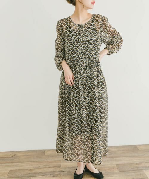URBAN RESEARCH ITEMS / アーバンリサーチ アイテムズ ワンピース | フラワープリントシフォンワンピース | 詳細11