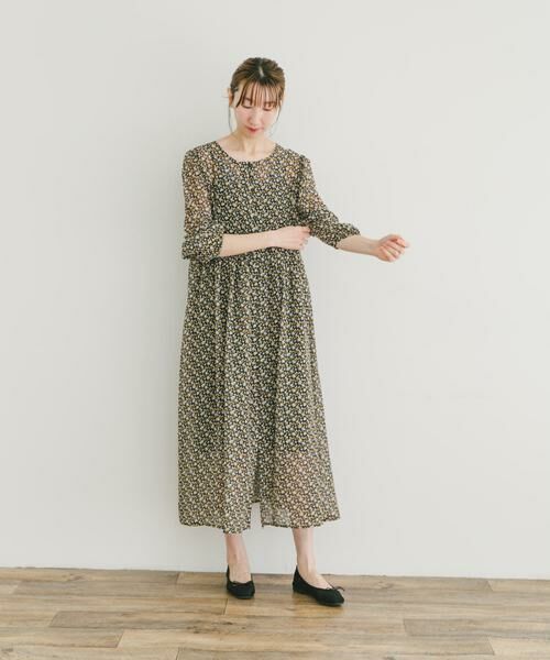 URBAN RESEARCH ITEMS / アーバンリサーチ アイテムズ ワンピース | フラワープリントシフォンワンピース | 詳細16