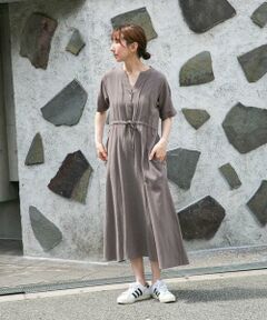 ドライコットンタックワンピース