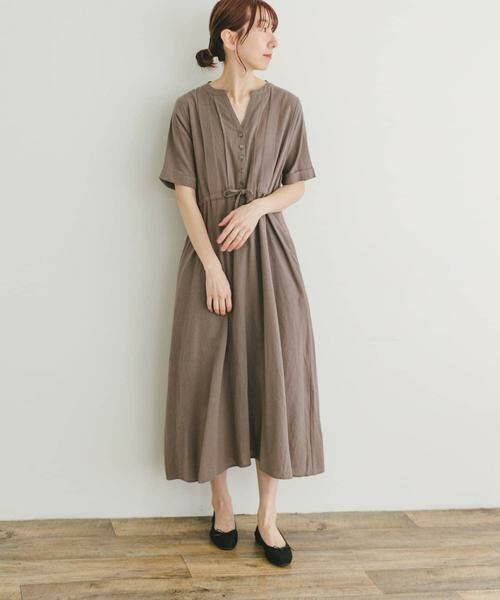 URBAN RESEARCH ITEMS / アーバンリサーチ アイテムズ ワンピース | ドライコットンタックワンピース | 詳細21