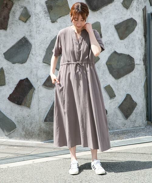 URBAN RESEARCH ITEMS / アーバンリサーチ アイテムズ ワンピース | ドライコットンタックワンピース | 詳細12