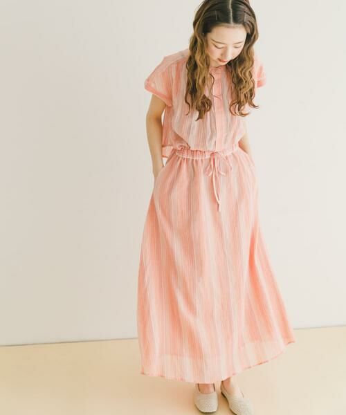 URBAN RESEARCH ITEMS / アーバンリサーチ アイテムズ ワンピース | マルチストライプセットアップライクワンピース | 詳細1