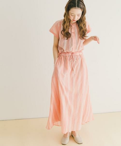 URBAN RESEARCH ITEMS / アーバンリサーチ アイテムズ ワンピース | マルチストライプセットアップライクワンピース | 詳細2