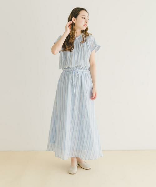 URBAN RESEARCH ITEMS / アーバンリサーチ アイテムズ ワンピース | マルチストライプセットアップライクワンピース | 詳細11