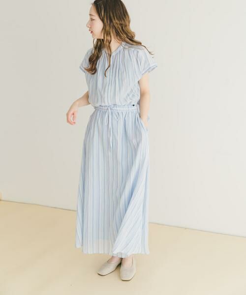 URBAN RESEARCH ITEMS / アーバンリサーチ アイテムズ ワンピース | マルチストライプセットアップライクワンピース | 詳細12