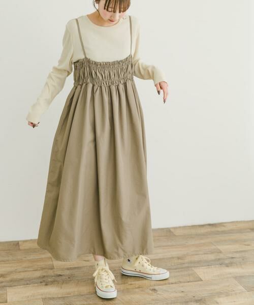 URBAN RESEARCH ITEMS / アーバンリサーチ アイテムズ ワンピース | シャーリングキャミワンピース | 詳細18