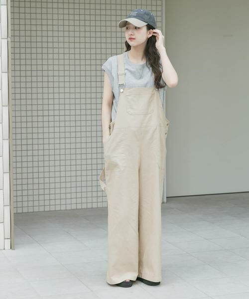 セール】 リネン混サロペット （サロペット・オールインワン