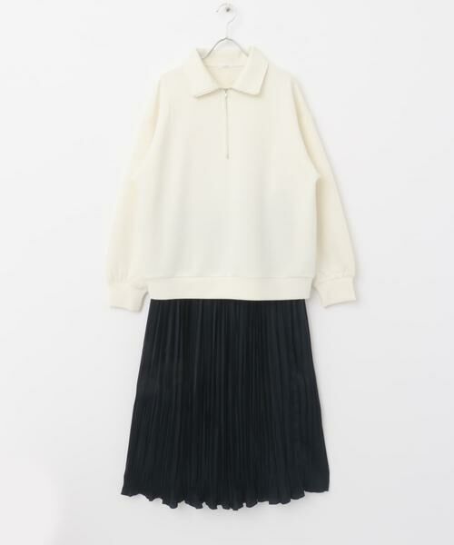 URBAN RESEARCH ITEMS / アーバンリサーチ アイテムズ セットアップ | ハーフジップトップス×スカートセット | 詳細7