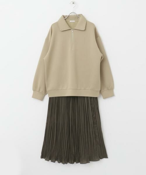 URBAN RESEARCH ITEMS / アーバンリサーチ アイテムズ セットアップ | ハーフジップトップス×スカートセット | 詳細15