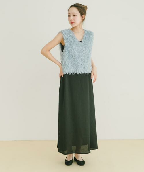 URBAN RESEARCH ITEMS / アーバンリサーチ アイテムズ ワンピース | フェザーベストセットキャミワンピース | 詳細2