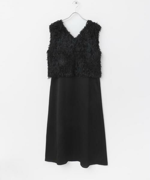 ❤️専用HIROMI TSUYOSHI チェックベスト切替えワンピース　1 ✨ バイアスチェックドレープキャミワンピース（ワンピース