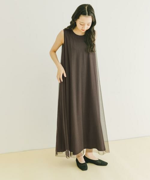 URBAN RESEARCH ITEMS / アーバンリサーチ アイテムズ ワンピース | チュールレイヤードワンピース | 詳細2