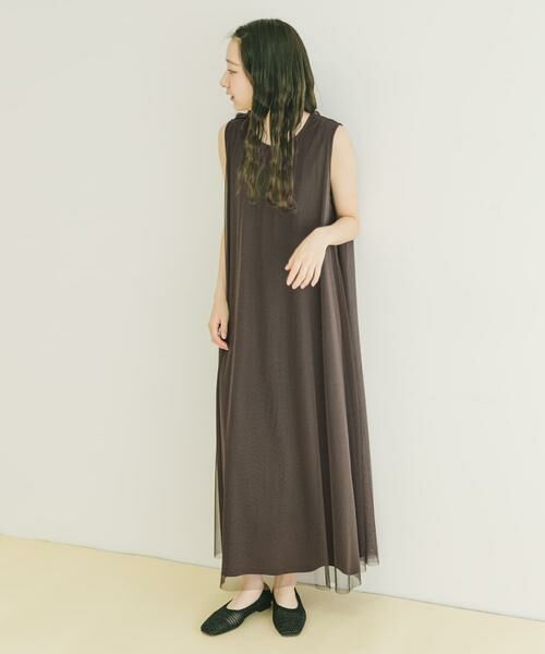 URBAN RESEARCH ITEMS / アーバンリサーチ アイテムズ ワンピース | チュールレイヤードワンピース | 詳細3