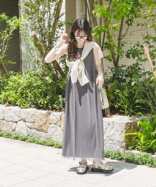 URBAN RESEARCH ITEMS / アーバンリサーチ アイテムズ ワンピース | チュールレイヤードワンピース | 詳細14
